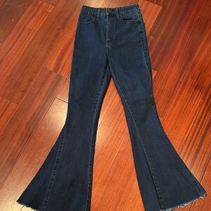 Mimi Blue Women's Flared Blue Jeans